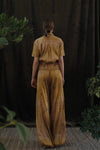Mutedance Silk Waist Short Sleeve Shirt Series MD-MD24SS67-JIN Gold PM122